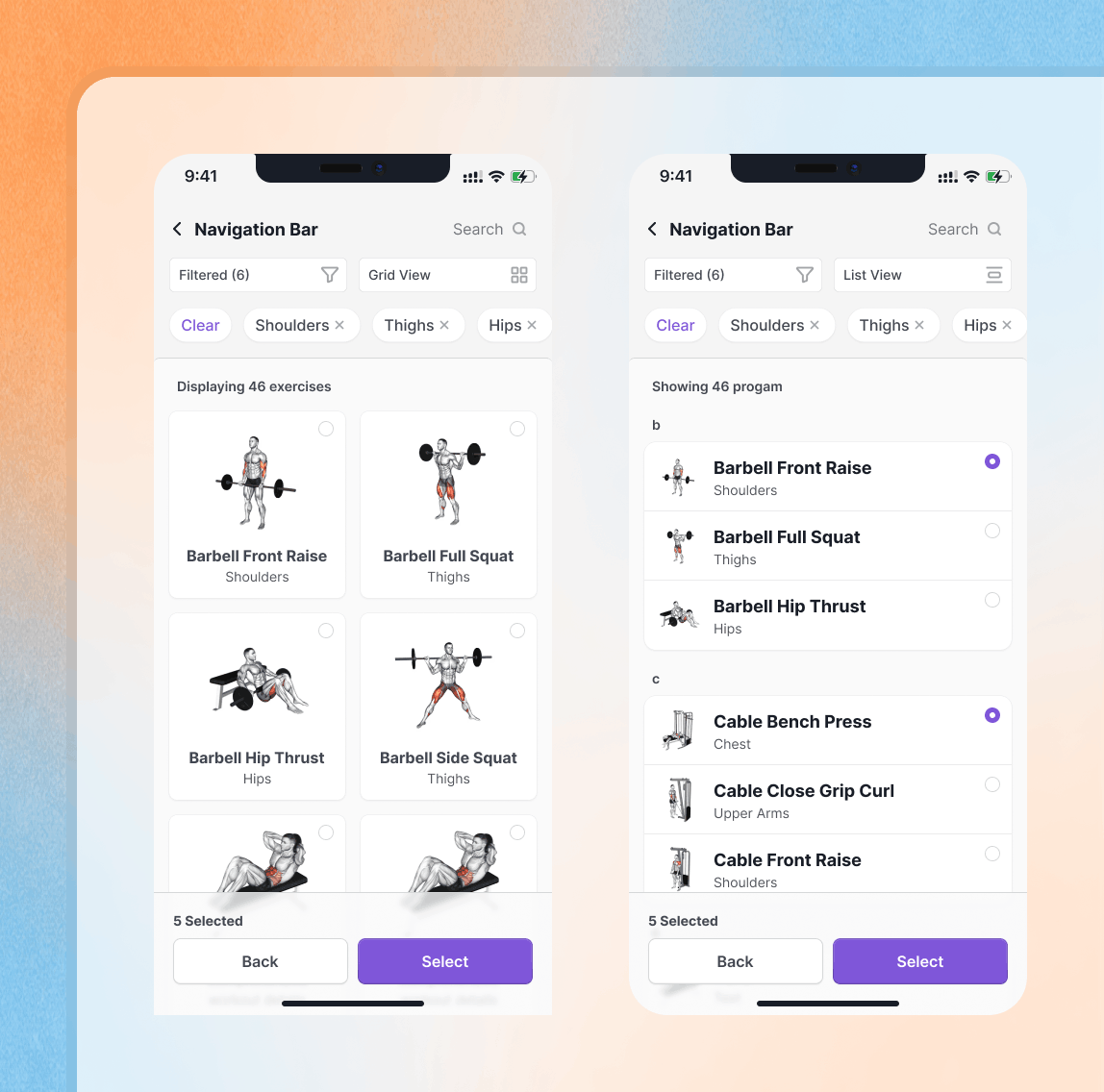 Vuboi exercise list
